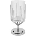 Windlicht FINK "LUXOR" Kerzenhalter Gr. H: 53 cm, silberfarben Windlichter Laternen Silberfarben - aus Aluminium, Edelstahl und Glas
