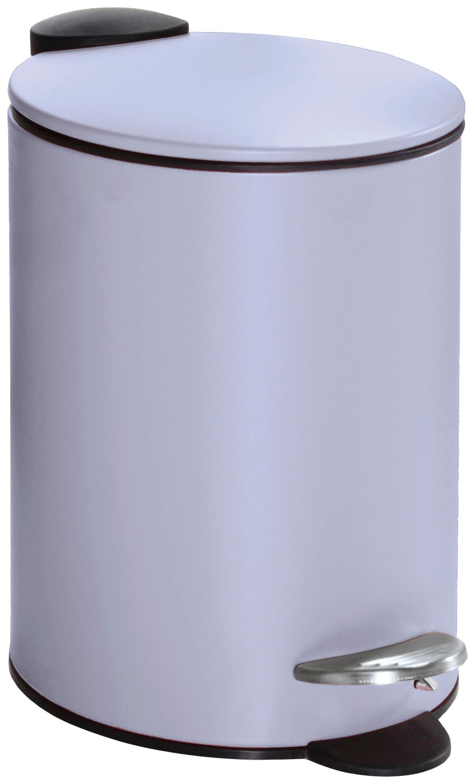 Kosmetikeimer KLEINE WOLKE "Silence", lila (lavendel), B:17cm H:23,6cm T:17cm, Metall, Mülleimer, Kosmetikeimer, 3 l