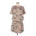 Banana Republic Heritage Collection Casual Dress - Mini Crew Neck Short sleeves: Tan Dresses - Women's Size Medium