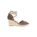 Sam Edelman Wedges: Brown Solid Shoes - Women's Size 8 - Almond Toe