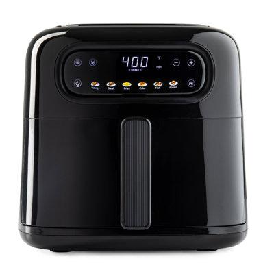 Aria Air Fryers Aria 4.7 Qt. Air Fryer Compact Design w/ 6-In-1 Cooking Presets & Colorful Menu Icons in Black | Wayfair COL-450