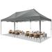 DreamDwell Home 20 Ft. W x 10 Ft. D Waterproof Steel Party Tent w/ storage bag, Sandbags for Easter Party Wedding /Soft-top in Gray | Wayfair