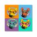 DecorumBY DJ Dog - Unframed Print Plastic/Acrylic in Gray/Brown | 46 H x 46 W x 1.5 D in | Wayfair Abstract Art - "DJ Dog" AC SQ46x46