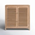 Birch Lane™ Rosalie Bar Cabinet Wood in Black/Brown | 41 H x 20 W x 41 D in | Wayfair C12DE437606D44E2940E6CE36B4ED622