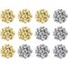 The Holiday Aisle® PMU Decorative Large Confetti Gift Bows in Gray/Yellow | 4.25 W x 4.25 D in | Wayfair 06DA1AED927341B79DFE598E3DE8DC8B