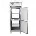 Continental D1RENSAPTHD Designer Line 28 1/2" 1 Section Pass Thru Refrigerator, (4) Right Hinge Solid Doors, Top Compressor, 115v, Silver