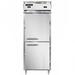 Continental D1RFENSSHD Designer Line 28 1/2" 1 Section Commercial Refrigerator Freezer - Solid Doors, Top Compressor, 115v, Silver