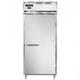 Continental D1RXNSS 36 1/4" 1 Section Reach In Refrigerator, (1) Right Hinge Solid Door, Top Compressor, 115v, Silver