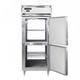 Continental D1RXNSSPTHD Designer Line 36 1/4" 1 Section Pass Thru Refrigerator, (4) Right Hinge Solid Doors, Top Compressor, 115v, Silver