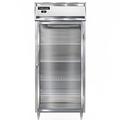 Continental D1RXSNSSGD 36 1/4" 1 Section Reach In Refrigerator, (1) Right Hinge Glass Door, Top Compressor, 115v, Silver