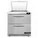 Continental D32N12M-FB-D 32" Sandwich/Salad Prep Table w/ Refrigerated Base, 115v, Stainless Steel