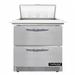 Continental D32N8C-FB-D 32" Sandwich/Salad Prep Table w/ Refrigerated Base, 115v, Stainless Steel