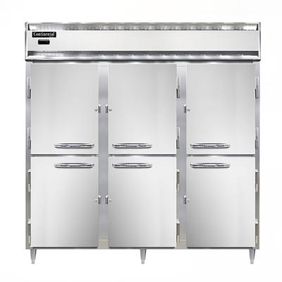 Continental DL3W-SA-HD Designer Line Full Height Insulated Mobile Heated Cabinet w/ (45) Pan Capacity, 208-230v/1ph, Stainless Steel