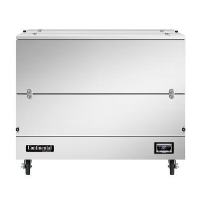 Continental MC4NSSDCW Milk Cooler w/ Dual Top & Side Access - 768 Half Pint Carton Capacity, 115v, 768 Half-pint Carton Capacity, Stainless Steel