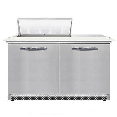 Continental SW48N8C-FB 48" Sandwich/Salad Prep Table w/ Refrigerated Base, 115v, Stainless Steel