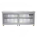 Continental SW72NSGD-U 72" W Undercounter Refrigerator w/ (3) Sections & (2) Doors, 115v, Silver