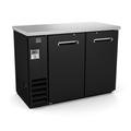 Kelvinator Commercial KCHBB48S (738269) 50" Bar Refrigerator - 2 Swinging Solid Doors, Black, 115v