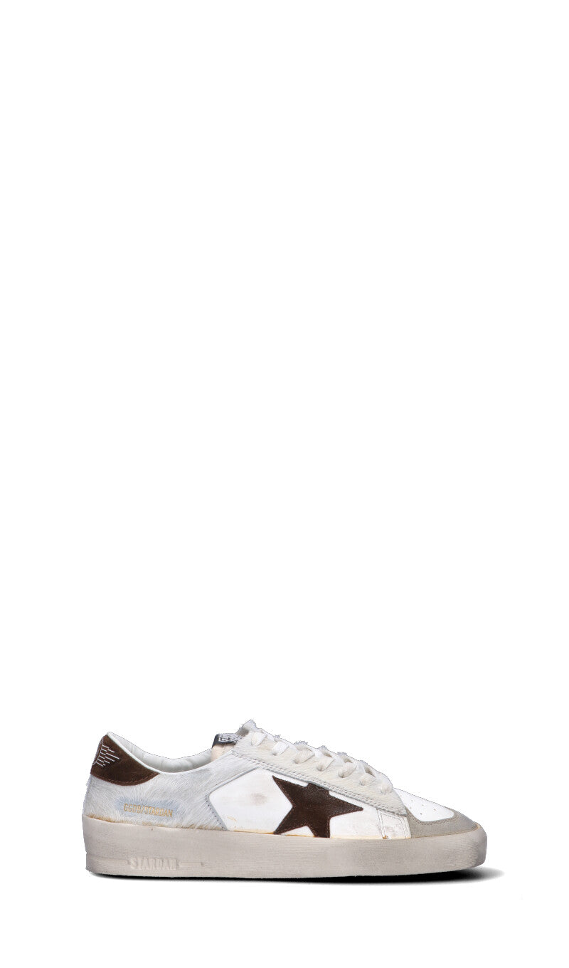 GOLDEN GOOSE STARDAN Sneaker uomo bianca/testa di moro