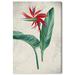 Bay Isle Home™ Floral & Botanical Leaves & Floral Traditional Green Canvas Wall Art Print Canvas in Green/Red | 30 H x 20 W x 0.8 D in | Wayfair