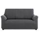 MAXIFUNDAS Elastischer Sofabezug für 3-Sitzer, Grau, extra weich, rutschfest und elastisch, Modell Inca