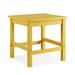 Winston Porter Jaryia Square 19.69" L x 19.69" W Outdoor Side Table Plastic in Yellow | 19.69 H x 19.69 W x 19.69 D in | Wayfair