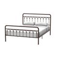 Rosalind Wheeler Bronna Queen Metal Bed Frame Metal in Brown | 43.3 H x 62.3 W x 83 D in | Wayfair 96A7245A54644061BD1E48D91D57F9CB