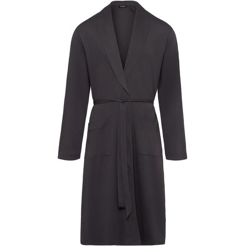 Hanro Morgenmantel Herren grau, L
