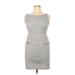 Marc New York Andrew Marc Casual Dress - Sheath Crew Neck Sleeveless: Gray Print Dresses - Women's Size 14