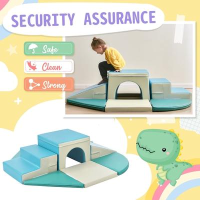 Soft Climb and Crawl Foam Activity Playset Blocks 9 in 1 for Toddlers
