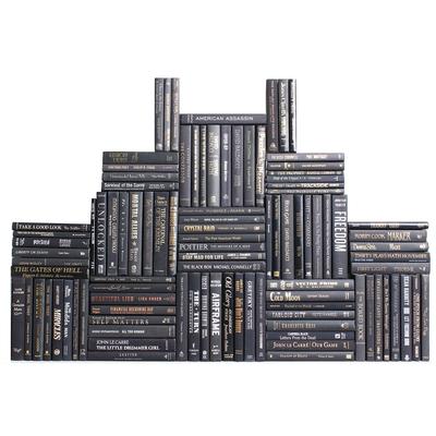 Books Black Decorative Accessories: Onyx Book Wall, S/100