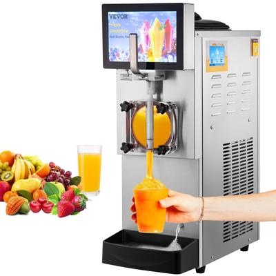 VEVOR Stainless Steel 8L / 2.1 Gal Single/Double Bowl Commercial Margarita Machine for Party Cafes Restaurants Bars Home