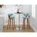 Carson Carrington Viby 30" Fixed-Height Bar Stool with Bent Wood Legs & Round Footrest (Set of 2)
