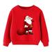 Felwors Coat For Kids Christmas Kids Child Baby Boys Girls Letter Long Sleeve Cartoon Sweatshirt Tops Xmas Outfit Multi-color