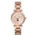 Women's Fossil Rose Gold Boston College Eagles Carlie Stainless Steel Watch