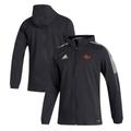Men's adidas Black ULM Warhawks Tiro 21 Full-Zip Windbreaker Jacket