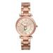 Women's Fossil Rose Gold South Florida Bulls Carlie Stainless Steel Watch