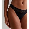 3 Pack Black Grey and White Lace Thongs New Look
