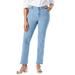 Plus Size Women's True Fit Stretch Denim Straight Leg Jean by Jessica London in Light Wash (Size 24 T) Jeans