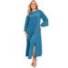 Plus Size Women's Bell-Sleeve Maxi Dress by June+Vie in Oasis (Size 18/20)