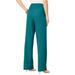 Plus Size Women's Wide-Leg Bend Over® Pant by Roaman's in Tropical Teal (Size 38 T)