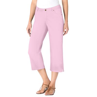 Plus Size Women's Capri Stretch Denim Jean by Woman Within in Pink (Size 42 WP)