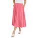 Plus Size Women's Soft Ease Midi Skirt by Jessica London in Tea Rose (Size 30/32)