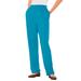 Plus Size Women's 7-Day Knit Straight Leg Pant by Woman Within in Turq Blue (Size 3X)