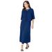 Plus Size Women's 2-Piece Beaded Jacket Dress by Jessica London in Evening Blue (Size 18 W) Suit