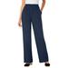 Plus Size Women's Pull-On Elastic Waist Soft Pants by Woman Within in Navy (Size 14 WP)