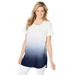 Plus Size Women's Easy Maxi Tunic by Woman Within in Navy Ombre (Size 26/28)