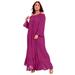 Plus Size Women's Off-The-Shoulder Sundrop Maxi Dress by June+Vie in Raspberry (Size 10/12)