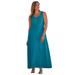 Plus Size Women's Flared Tank Dress by Jessica London in Deep Teal (Size 14/16)