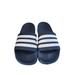 Adidas Shoes | Adidas Adilette Men's 3-Stripe Cloudfoam Shower Slide Sport Sandals Sz 9 Navy | Color: Blue/White | Size: 9