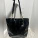 Michael Kors Bags | Michael Kors Black Patent Leather Chain Double Strap Handle Large Tote Bag Purse | Color: Black/Gold | Size: Os